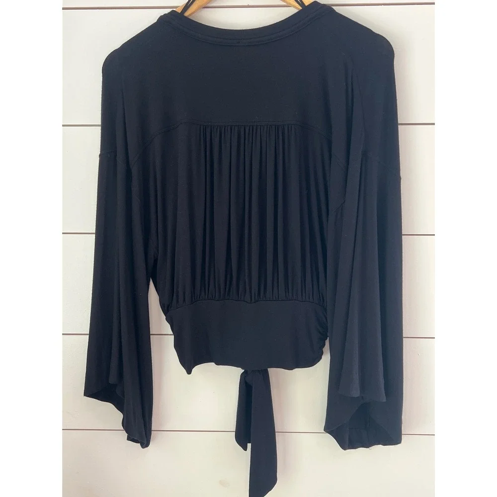 Free people That's a Wrap black small ballet core boho Pilates